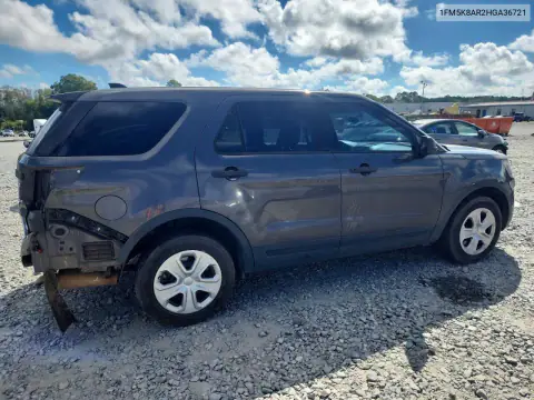 1FM5K8AR2HGA36721 — 2017 Ford Explorer, foto 3 de Copart, Parte trasera