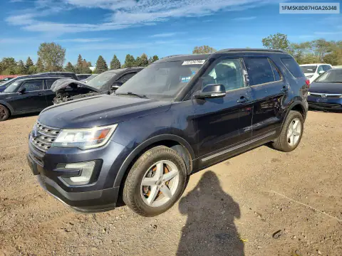 1FM5K8D87HGA26348 — 2017 Ford Explorer, Bok, zdjęć przed naprawą