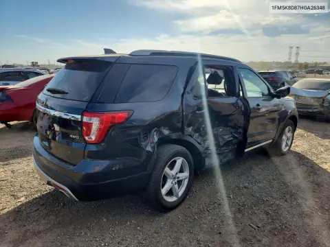 1FM5K8D87HGA26348 — 2017 Ford Explorer, фото 3 с аукциона Copart, БОКОВАЯ ЧАСТЬ