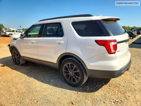 1FM5K7D81HGC77327 — 2017 Ford Explorer, foto 2 de Copart 04.11.2026, Parte delantera