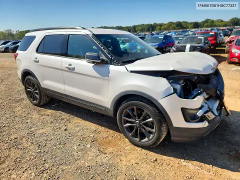 1FM5K7D81HGC77327 — 2017 Ford Explorer, foto 4 de Copart 04.11.2026, Parte delantera