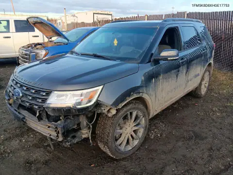 1FM5K8D8XHGE17753 — 2017 Ford Explorer, Przód, zdjęć przed naprawą
