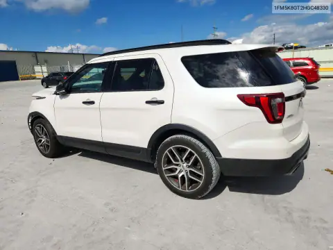 1FM5K8GT2HGC48330 — 2017 Ford Explorer, фото 2 с аукциона Copart, ПЕРЕДНЯЯ ЧАСТЬ