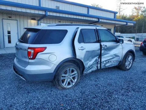1FM5K8D87HGA52898 — 2017 Ford Explorer, photo 3 from Copart, Side