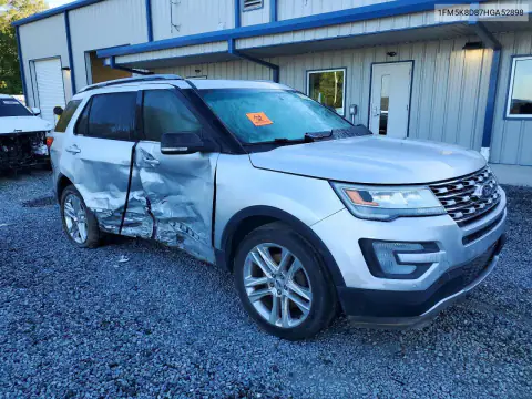 1FM5K8D87HGA52898 — 2017 Ford Explorer, photo 4 from Copart, Side