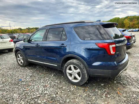 1FM5K8D86HGB25890 — 2017 Ford Explorer, photo 2 from Copart 28.10.2026, Minor dents and scratches