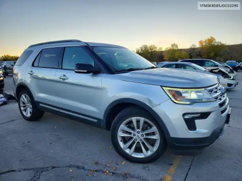 1FM5K8D85JGC32290 — 2018 Ford Explorer, ფოტო 4, Copart, წინა ნაწილი