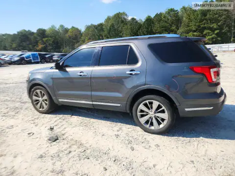 1FM5K7F82JGA89516 — 2018 Ford Explorer, фото 2 с аукциона Copart, ЗАДНЯЯ ЧАСТЬ