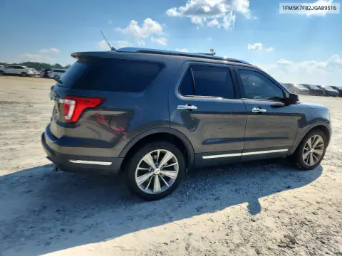 1FM5K7F82JGA89516 — 2018 Ford Explorer, фото 3 с аукциона Copart, ЗАДНЯЯ ЧАСТЬ