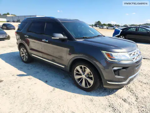 1FM5K7F82JGA89516 — 2018 Ford Explorer, фото 4 с аукциона Copart, ЗАДНЯЯ ЧАСТЬ