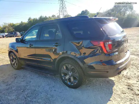 1FM5K8GT3JGA77299 — 2018 Ford Explorer, zdjęcie 2 z Copart, Tył