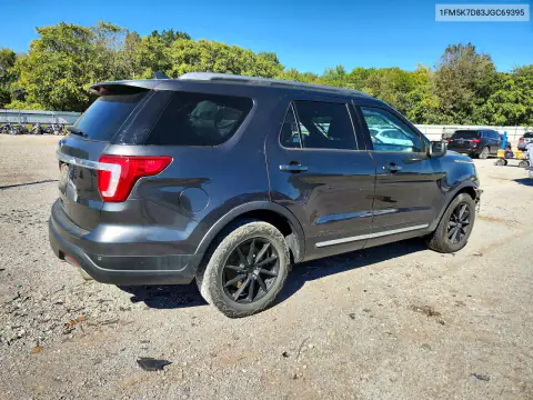 1FM5K7D83JGC69395 — 2018 Ford Explorer, zdjęcie 3 z Copart, Przód