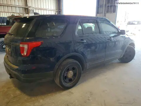 1FM5K8AR4KGA79111 — 2019 Ford Explorer, фото 3 с аукциона Copart 23.10.2026, ПЕРЕДНЯЯ ЧАСТЬ