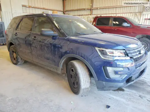 1FM5K8AR4KGA79111 — 2019 Ford Explorer, фото 4 с аукциона Copart 23.10.2026, ПЕРЕДНЯЯ ЧАСТЬ