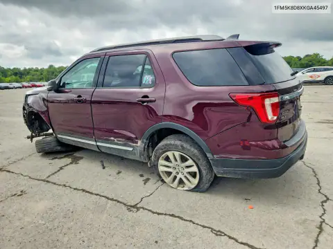 1FM5K8D8XKGA45497 — 2019 Ford Explorer, фото 2 з Copart 22.10.2026, Передня частина