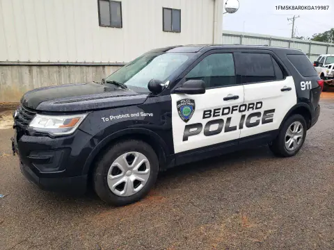 2019 Ford Explorer Police Interceptor VIN 1FM5K8AR0KGA19987 фото 1