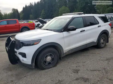 1FM5K8AW4LGA83845 — 2020 Ford Explorer, Механічні пошкодження, фото до ремонту