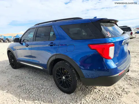 1FMSK8DH0LGA39728 — 2020 Ford Explorer, zdjęcie 2 z Copart, Przód