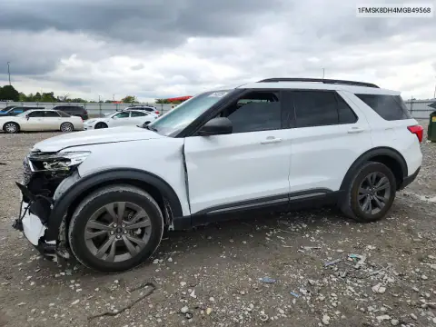 1FMSK8DH4MGB49568 — 2021 Ford Explorer, ПЕРЕДНЯЯ ЧАСТЬ, фото до ремонта