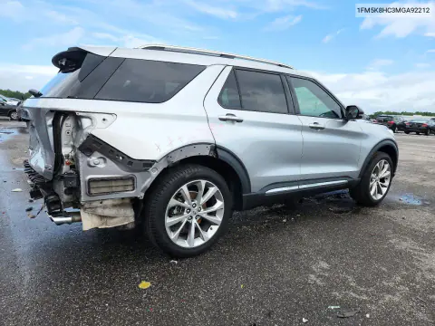 2021 Ford Explorer Platinum VIN 1FM5K8HC3MGA92212 фото 3