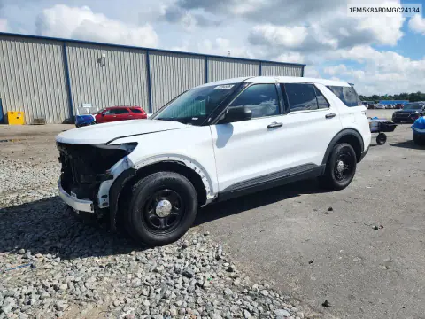 2021 Ford Explorer Police Interceptor VIN 1FM5K8AB0MGC24134 фото 1