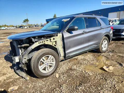 1FMSK8DH3MGB14567 — 2021 Ford Explorer, Передняя часть, фото до ремонта