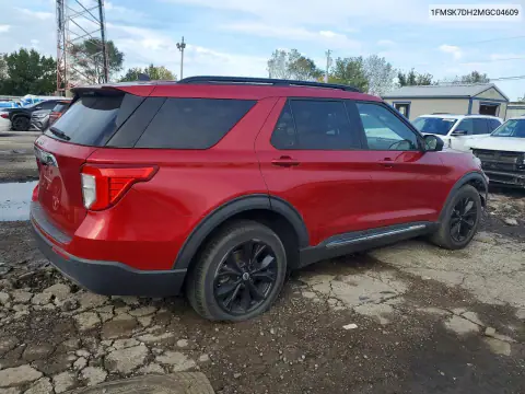 1FMSK7DH2MGC04609 — 2021 Ford Explorer, фото 3 з Copart 02.11.2026, Передня частина