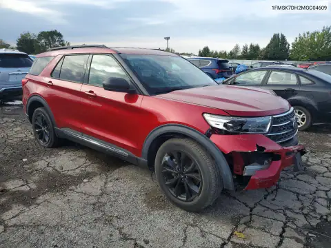 1FMSK7DH2MGC04609 — 2021 Ford Explorer, фото 4 з Copart 02.11.2026, Передня частина