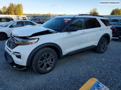1FMSK8DH7MGB64260 — 2021 Ford Explorer, Parte delantera, fotos antes de reparar