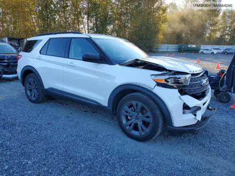 1FMSK8DH7MGB64260 — 2021 Ford Explorer, foto 4 de Copart, Parte delantera