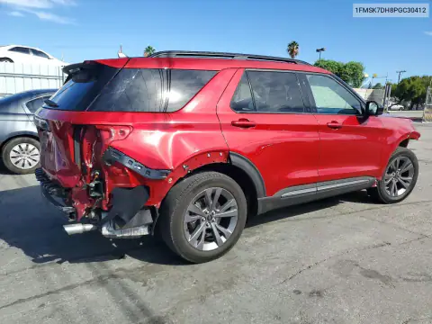 1FMSK7DH8PGC30412 — 2023 Ford Explorer, ფოტო 3, Copart, წინა ნაწილი