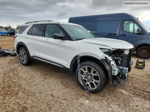 1FMWK8HC5SGC62863 — 2025 Ford Explorer, foto 4 de Copart, Parte delantera