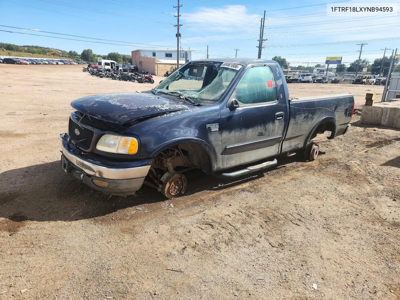 2000 Ford F150 VIN 1FTRF18LXYNB94593 фото 1