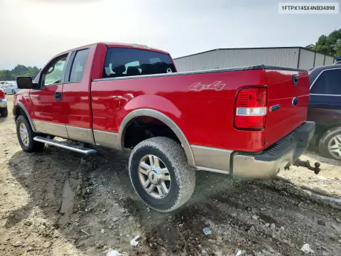 2004 Ford F150 VIN 1FTPX145X4NB34898 фото 2
