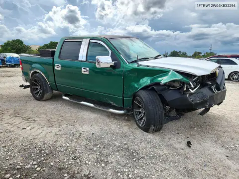 2004 Ford F150 Supercrew VIN 1FTRW12W04KB32294 фото 4