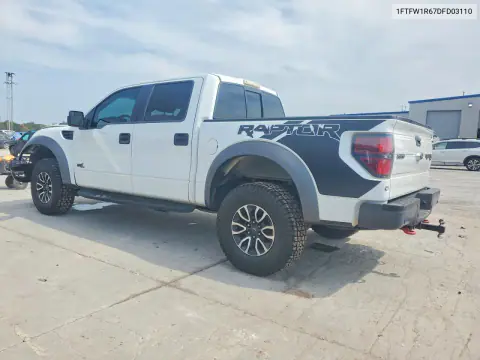 2013 Ford F150 Svt Raptor VIN 1FTFW1R67DFD03110 фото 2