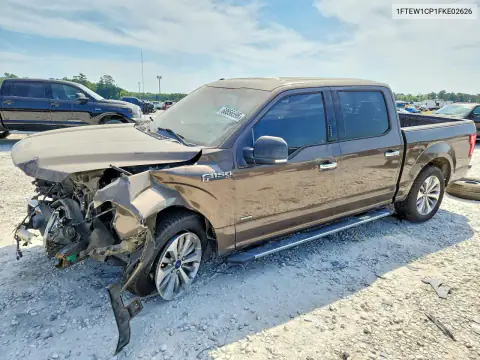 1FTEW1CP1FKE02626 — 2015 Ford F-150, Front end, before-repair photos