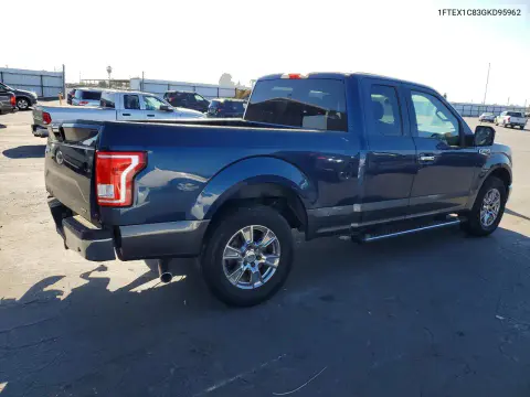 2016 Ford F150 Super Cab VIN 1FTEX1C83GKD95962 фото 3