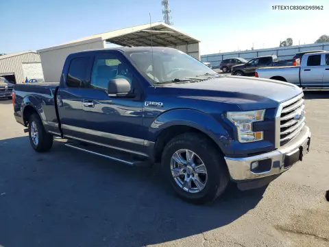 2016 Ford F150 Super Cab VIN 1FTEX1C83GKD95962 фото 4