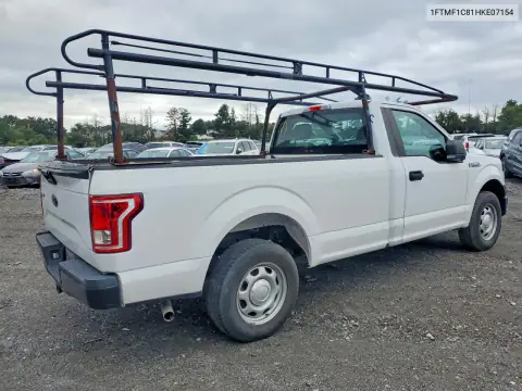 1FTMF1C81HKE07154 — 2017 Ford F-150, zdjęcie 3 z Copart, Przód