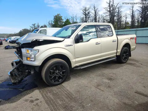 1FTEW1EG3HFC30060 — 2017 Ford F-150, წინა ნაწილი, ფოტოები შეკეთებამდე