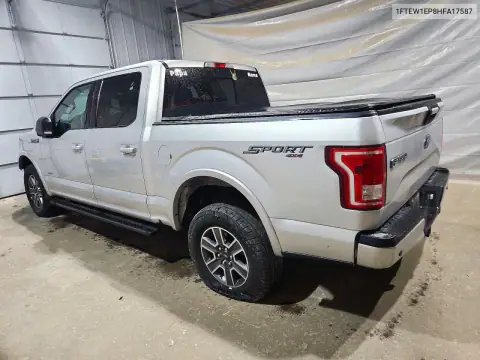 1FTEW1EP8HFA17587 — 2017 Ford F-150, zdjęcie 2 z Copart 22.10.2026, Przód