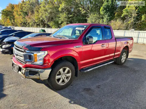 1FTEX1EP2JFE52186 Ford F-150 2018 — დაზიანება წინა ნაწილი, ფოტო შეკეთებამდე