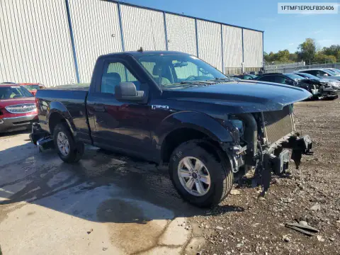 1FTMF1EP0LFB30406 — 2020 Ford F-150, zdjęcie 4 z Copart, Przód