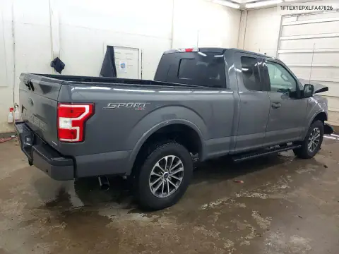 1FTEX1EPXLFA47826 — 2020 Ford F-150, zdjęcie 3 z Copart, Przód