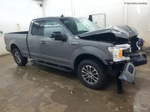 1FTEX1EPXLFA47826 — 2020 Ford F-150, zdjęcie 4 z Copart, Przód