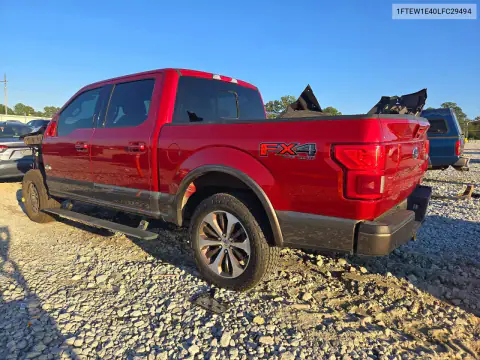 1FTEW1E40LFC29494 — 2020 Ford F-150, zdjęcie 2 z Copart, Przód