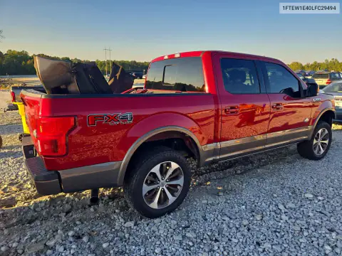 1FTEW1E40LFC29494 — 2020 Ford F-150, zdjęcie 3 z Copart, Przód