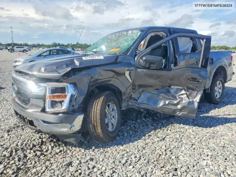 1FTFW1E81MFB38324 — 2021 Ford F-150, Повреждения со всех сторон, фото до ремонта
