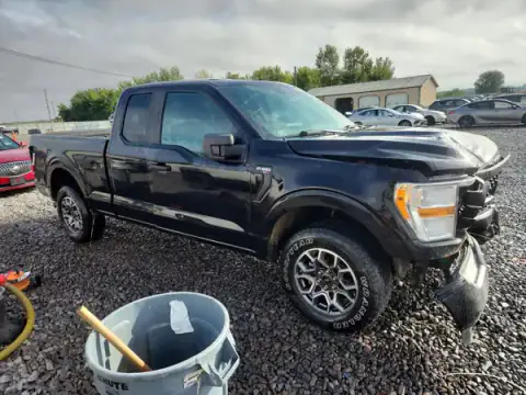 1FTFX1E52MKD56329 — 2021 Ford F-150, photo 4 from Copart, Front end